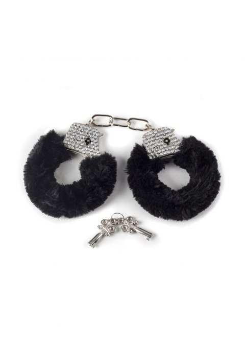 Kajdanki-Wristcuffs with crisatls BONDAGE black Kajdanki-Wristcuffs with crisatls BONDAGE black