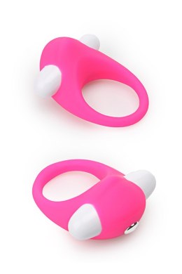 PIERŚCIEŃ EREKCYJNY SEX RING WIBRACJE STYMULATOR Pierścień-Pejcz-LIT-UP SILICONE STIMU RING 6 PINK