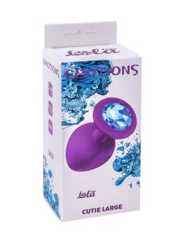 Plug-Anal Plug Emotions Cutie Large Purple Blue crystal