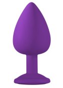 Plug-Anal Plug Emotions Cutie Large Purple clear crystal