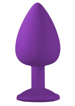 Plug-Anal Plug Emotions Cutie Large Purple clear crystal