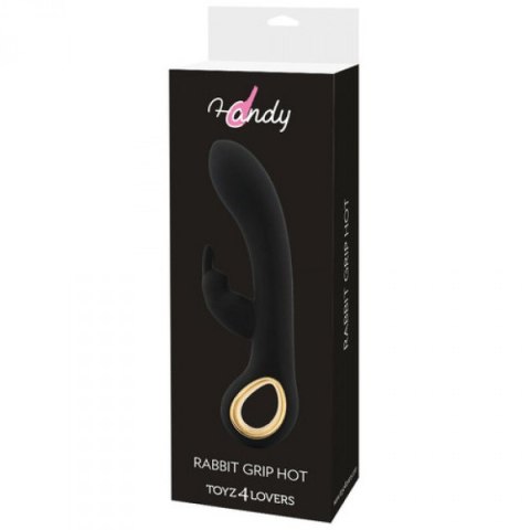 WIBRATOR-VIBRATORE RABBIT RISCALDANTE HANDY RABBIT GRIP HOT BLACK WIBRATOR-VIBRATORE RABBIT RISCALDANTE HANDY RABBIT GRIP HOT BLACK