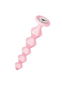 Anal bead with crystal Emotions Chummy Pink