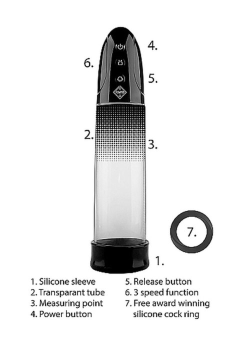 AUTOMATIC RECHARGEABLE LUV PUMP - BLACK AUTOMATIC RECHARGEABLE LUV PUMP - BLACK