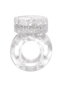 COCKRING WITH VIBRATION RINGS AXLE-PIN WHITE