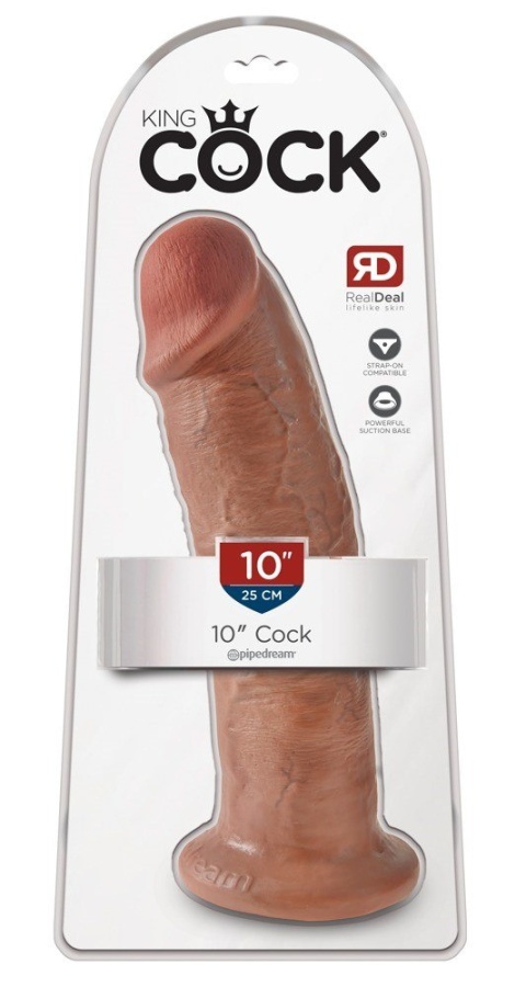 DILDO REAL PENIS MOCNA PRZYSSAWKA 25 CM KING COCK
