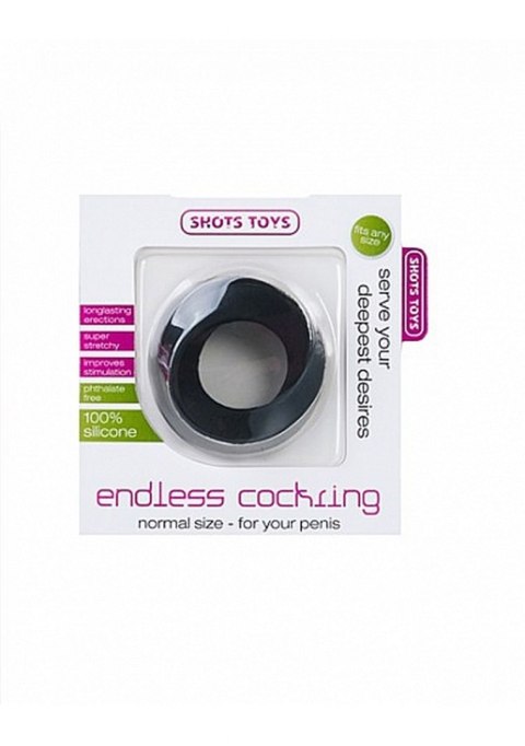 ENDLESS COCKRING - REGULAR - BLACK ENDLESS COCKRING - REGULAR - BLACK