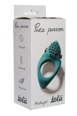 Pierścień-Erection Vibroring Pure Passion Midnight Green