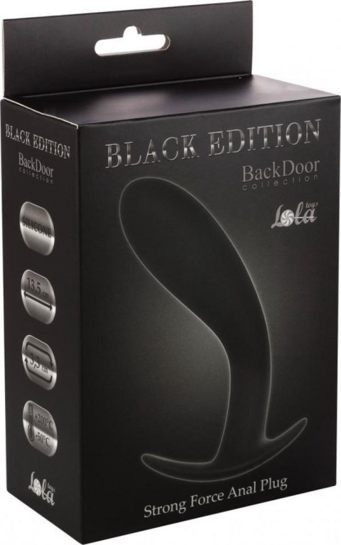 Plug-Strong Force Anal Plug Black Plug-Strong Force Anal Plug Black