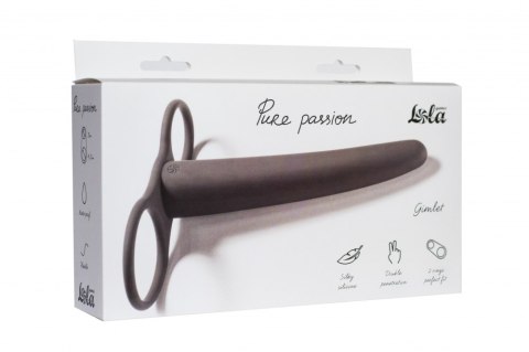 PURE PASSION GIMLET DOUBLE PENETRATION NOZZLE BLACK PURE PASSION GIMLET DOUBLE PENETRATION NOZZLE BLACK