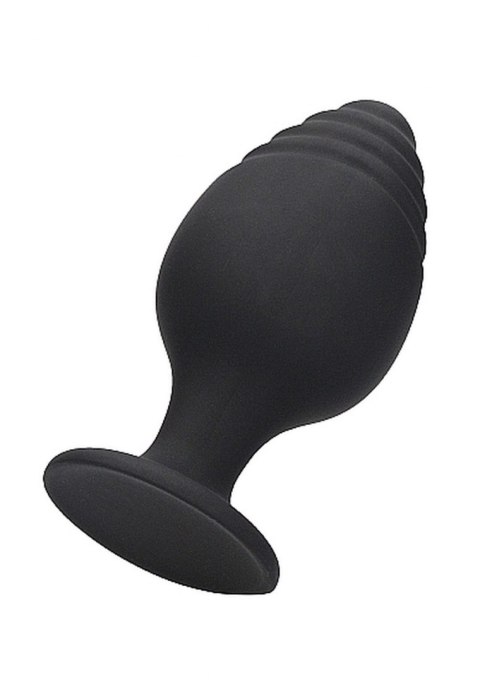 RIPPLED BUTT PLUG SET - BLACK RIPPLED BUTT PLUG SET - BLACK