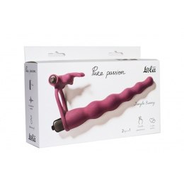 STRAP - ON PURE PASSION JUNGLE BUNNY WINE RED