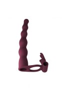 STRAP - ON PURE PASSION JUNGLE BUNNY WINE RED