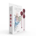 Vaginal balls set Love Story Carmen Wine Red