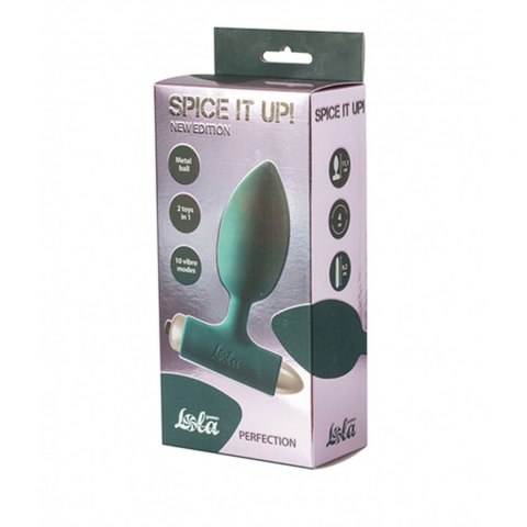 VIBRATING ANAL PLUG SPICE IT UP NEW EDITION PERFECTION DARK GREEN VIBRATING ANAL PLUG SPICE IT UP NEW EDITION PERFECTION DARK GREEN