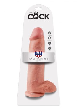 DILDO-COCK 12 INCH W/ BALLS SKIN