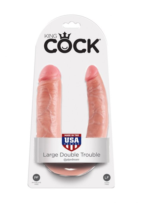 DILDO-COCK DOUBLE TROUBLE L FLESH DILDO-COCK DOUBLE TROUBLE L FLESH