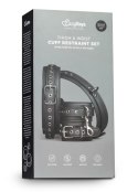 SOLIDNE KAJDANKI KRĘPOWANIE MOCNY SEX BDSM GADŻET KAJDANKI-THIGH & WRIST CUFF SET