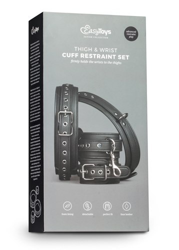 SOLIDNE KAJDANKI KRĘPOWANIE MOCNY SEX BDSM GADŻET KAJDANKI-THIGH & WRIST CUFF SET SOLIDNE KAJDANKI KRĘPOWANIE MOCNY SEX BDSM GADŻET KAJDANKI-THIGH & WRIST CUFF SET