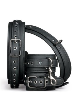 SOLIDNE KAJDANKI KRĘPOWANIE MOCNY SEX BDSM GADŻET KAJDANKI-THIGH & WRIST CUFF SET
