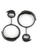 SOLIDNE KAJDANKI KRĘPOWANIE MOCNY SEX BDSM GADŻET KAJDANKI-THIGH & WRIST CUFF SET