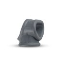 NAKŁADKA STYMULUJĄCA NASADKA NA PENISA STYMULATOR LIQUID SILICONE 2 IN 1 BALLSTRETCHER
