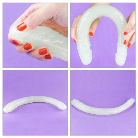 DILDO DWUSTRONNE ELASTYCZNE ŚWIECI W NOCY 37 CM DILDO DWUSTRONNE ELASTYCZNE ŚWIECI W NOCY 37 CM