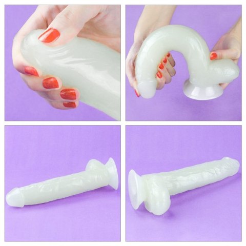 DILDO SZTUCZNY PENIS PRZYSSAWKA ŚWIECI NOCĄ 26 CM DILDO SZTUCZNY PENIS PRZYSSAWKA ŚWIECI NOCĄ 26 CM