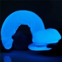DILDO SZTUCZNY PENIS PRZYSSAWKA ŚWIECI NOCĄ 26 CM