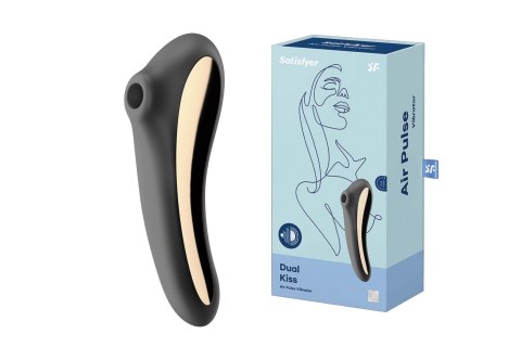 STYMULATOR-DUAL KISS (BLACK) STYMULATOR-DUAL KISS (BLACK)