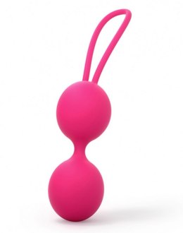 KULKI GEJSZY TRENING MIĘŚNI KEGLA KORALIKI JAJKA DUAL BALLS MAGENTA