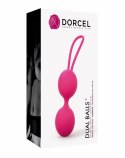 KULKI GEJSZY TRENING MIĘŚNI KEGLA KORALIKI JAJKA DUAL BALLS MAGENTA