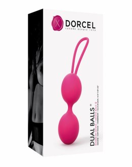 KULKI GEJSZY TRENING MIĘŚNI KEGLA KORALIKI JAJKA DUAL BALLS MAGENTA