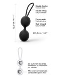 KULKI GEJSZY TRENING MIĘŚNI KEGLA KORALIKI JAJKA DUAL BALLS NOIR