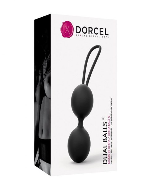 KULKI GEJSZY TRENING MIĘŚNI KEGLA KORALIKI JAJKA DUAL BALLS NOIR KULKI GEJSZY TRENING MIĘŚNI KEGLA KORALIKI JAJKA DUAL BALLS NOIR