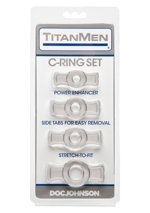 PIERŚCIEŃ-TITANMEN COCKRING SET CLEAR PIERŚCIEŃ-TITANMEN COCKRING SET CLEAR