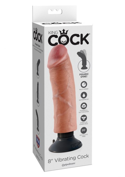 WIBRATOR-VIBRATING COCK FLESH 8 INCH