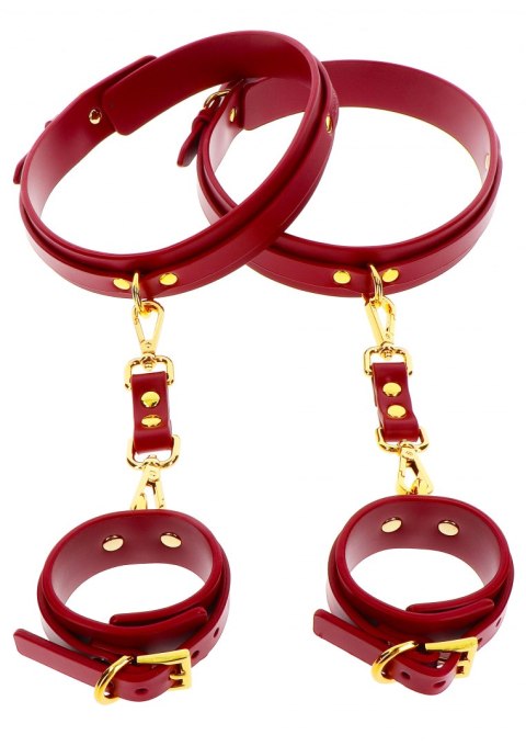SOLIDNE KAJDANKI KRĘPOWANIE MOCNY SEX BDSM GADŻET WRIST TO THIGH CUFF SET SOLIDNE KAJDANKI KRĘPOWANIE MOCNY SEX BDSM GADŻET WRIST TO THIGH CUFF SET