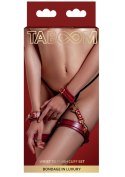 SOLIDNE KAJDANKI KRĘPOWANIE MOCNY SEX BDSM GADŻET WRIST TO THIGH CUFF SET