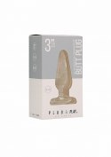 BUTT PLUG - BASIC - 3 INCH - GLASS