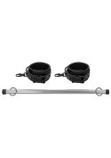 KRĘPOWANIE SOLIDNE KAJDANKI ŁAŃCUSZEK MOCNY SEX LUXURY SPREADER BAR - BLACK