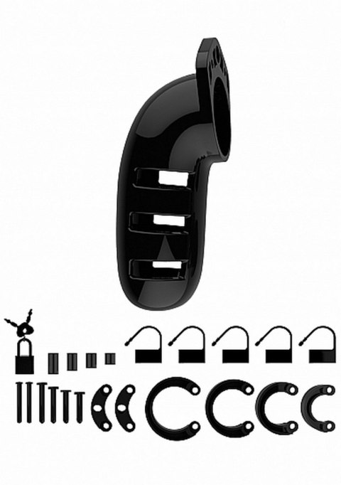 MODEL 06 - CHASTITY - 5.5" - COCK CAGE - BLACK MODEL 06 - CHASTITY - 5.5" - COCK CAGE - BLACK