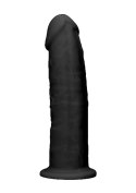 SILICONE DILDO WITHOUT BALLS - 15,3 CM - BLACK