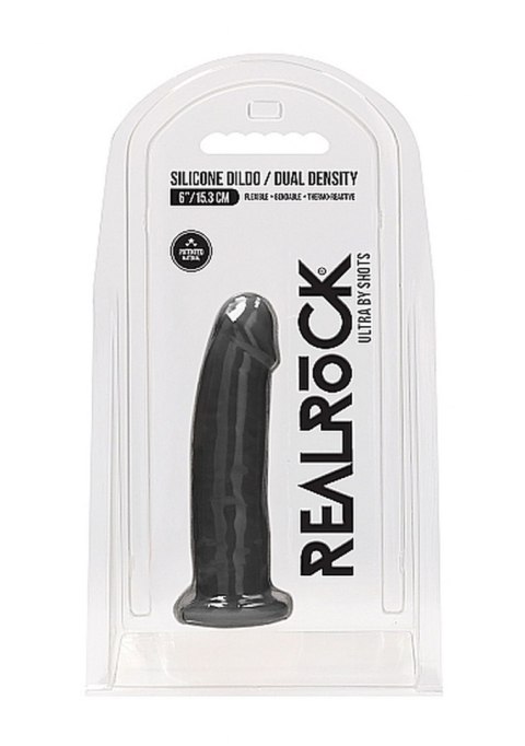 SILICONE DILDO WITHOUT BALLS - 15,3 CM - BLACK SILICONE DILDO WITHOUT BALLS - 15,3 CM - BLACK