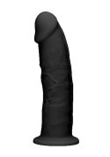 SILICONE DILDO WITHOUT BALLS - 15,3 CM - BLACK