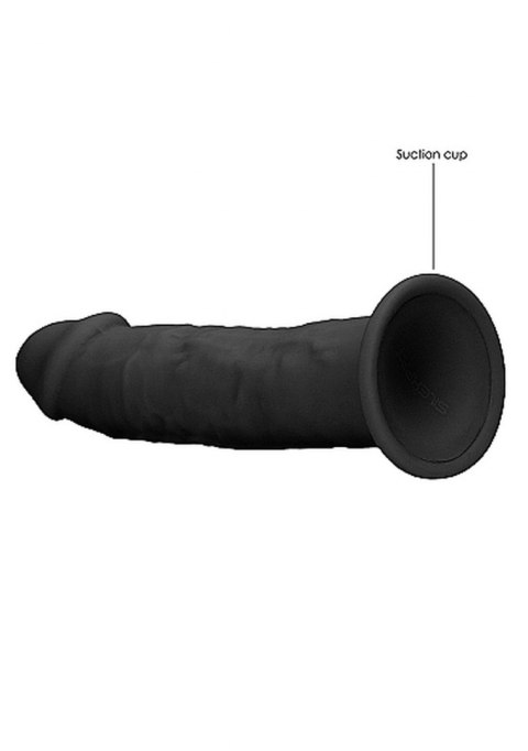 SILICONE DILDO WITHOUT BALLS - 15,3 CM - BLACK SILICONE DILDO WITHOUT BALLS - 15,3 CM - BLACK