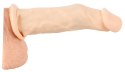 PRZEDŁUŻKA NA PENISA DUŻA GRUBA NAKŁADKA POSZERZA SILICONE EXTENSION FLESH