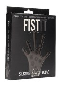 SILICONE STIMULATION GLOVE - BLACK