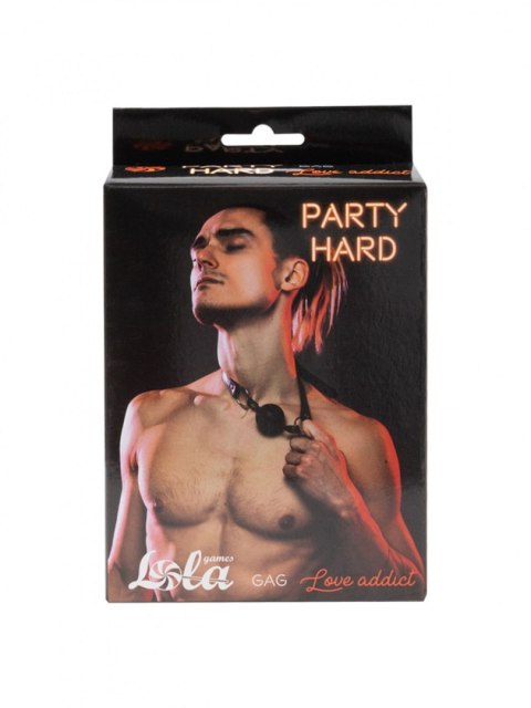 GAG PARTY HARD LOVE ADDICT BLACK
