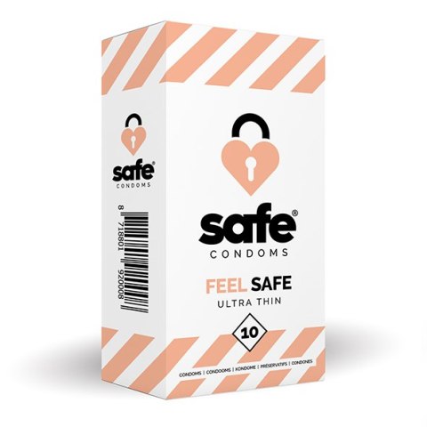 SAFE - CONDOMS FEEL SAFE ULTRA THIN (10 PCS) SAFE - CONDOMS FEEL SAFE ULTRA THIN (10 PCS)